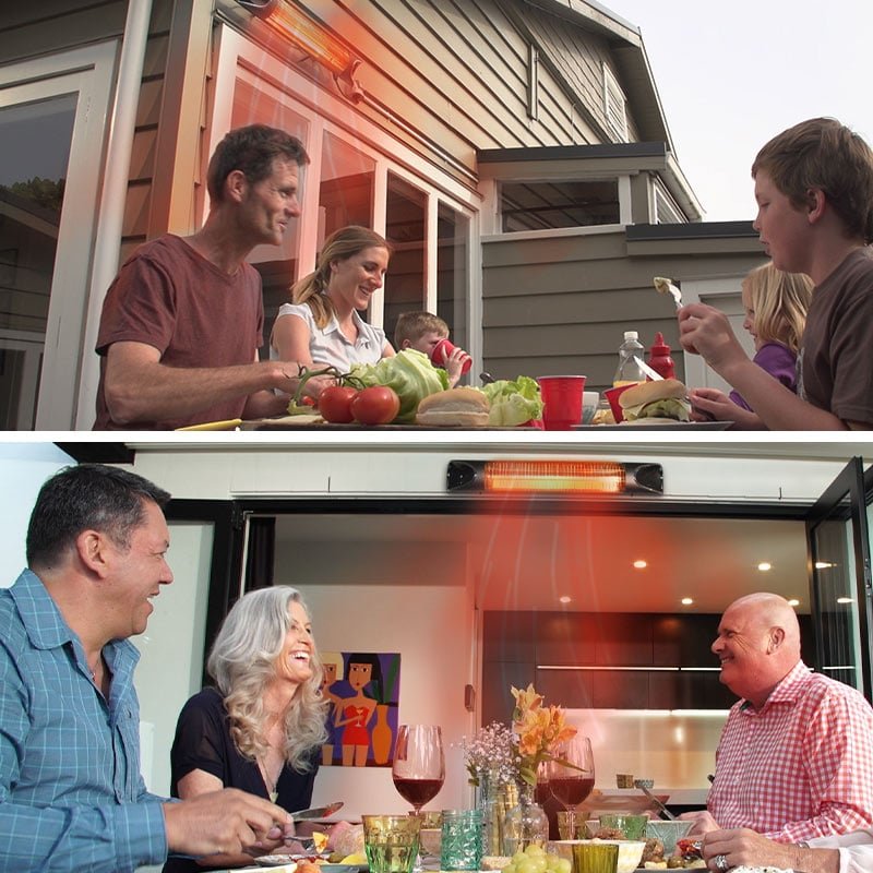 Livington Infrarood Heater - Inclusief Afstandsbediening - Vier Warmtestanden - Beweging Sensor - Wandmontage