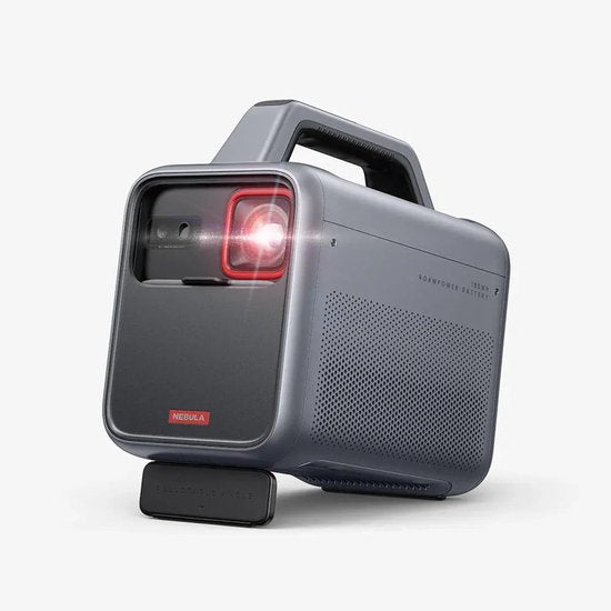 Nebula Mars 3 Zwart Outdoor Projector - 1920x1080 Resolutie - 1000 ANSI Lumen - 185Wh Batterij - IPX3 Waterbestendig - Tot 15 Uur Speeltijd - AI Beeldaanpassing
