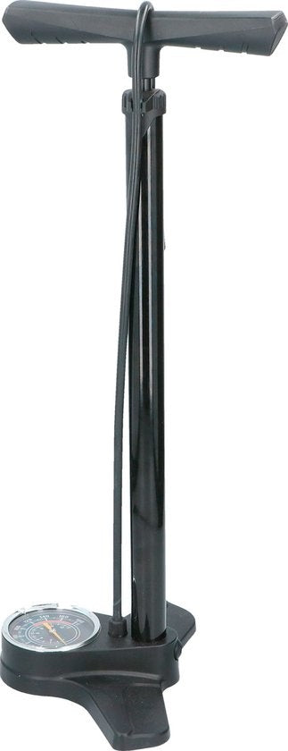 Dunlop Fietspomp met Drukmeter - Dubbel Ventiel - Hollands Ventiel/ Frans Ventiel/ Autoventiel