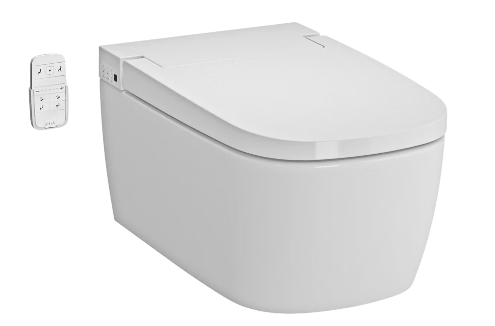 VitrA V-Care Basic Toiletset 37x56 cm Wit – Slim Luxe Wandcloset met Bidetfunctie