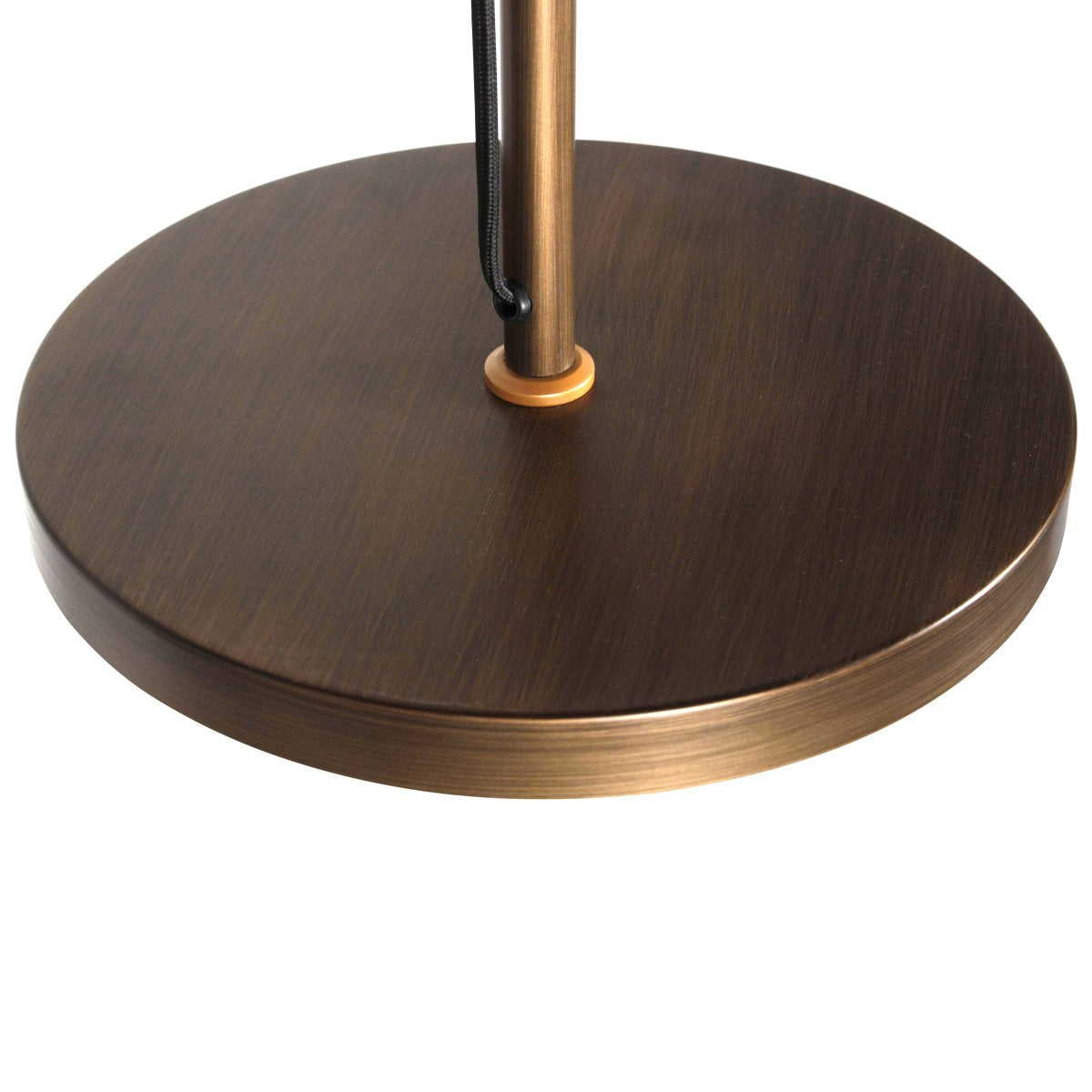 Bronzen vloerlamp Nove 1322BR met goudkleurige details E27 - Draaibaar en kantelbaar - Industrieel design - Mexlite - 190 cm snoer