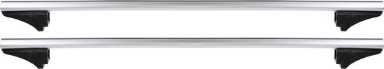 Twinny Load Dakdragerset F01 – Flybar Aluminium dakdragers – Voor auto’s met open of gesloten dakreling - Afsluitbaar – TÜV-GS goedgekeurd – 124 cm - Maximaal draagvermogen 100 kg