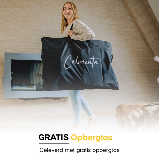 CALMENTA® Shiatsu Massagestoel – Opbergtas - Massagekussen - Compressiemassage – Elektrisch Warmtefunctie