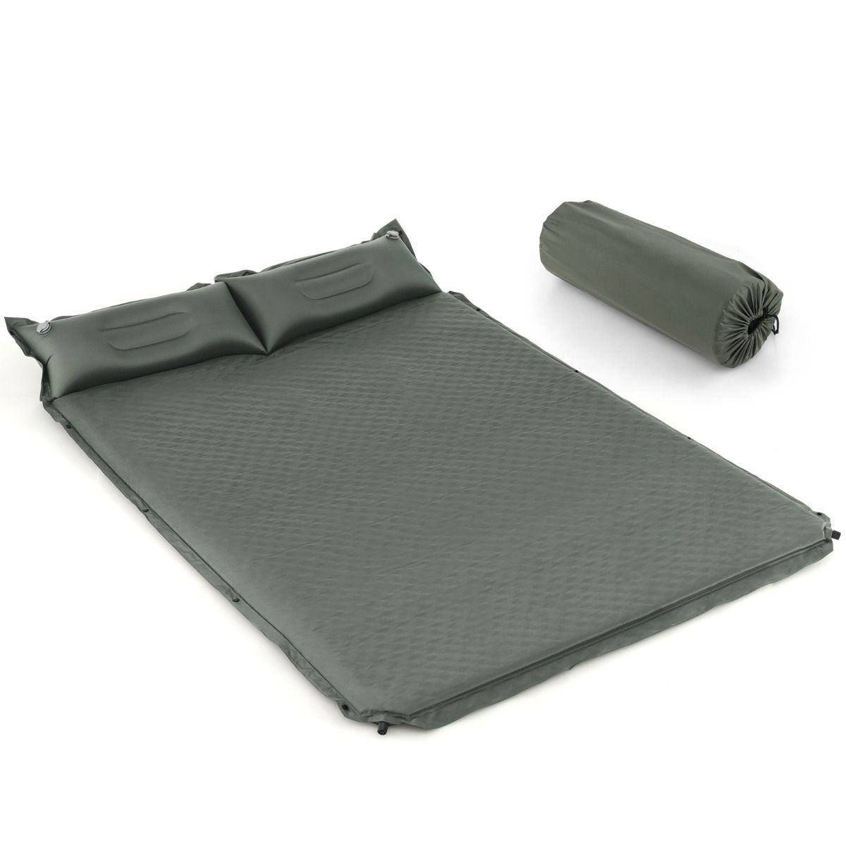 Coast Kampeermat 2-Persoons - Zelfopblazend - Waterdicht - 187 x 69 x 4 cm - Groen