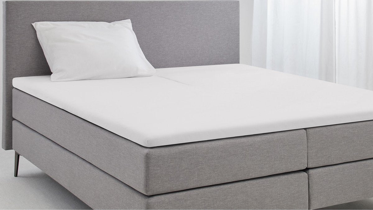 Beter Bed Select Molton Splittopper 180 x 200 cm - Wit - Matrasbeschermer voor Splittopmatras tot 10 cm
