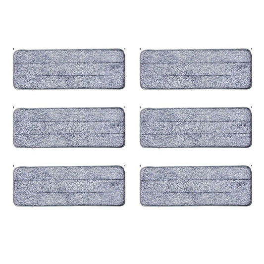 Coast Microvezel Mop Pads Set - herbruikbaar - geschikt voor nat en droog reinigen - wit en grijs - 35,5 x 11 cm