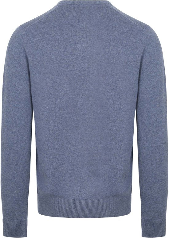 McGregor Trui Merinowol V-Hals Vintage Blauw - Maat XXL - Heren - Pullovers
