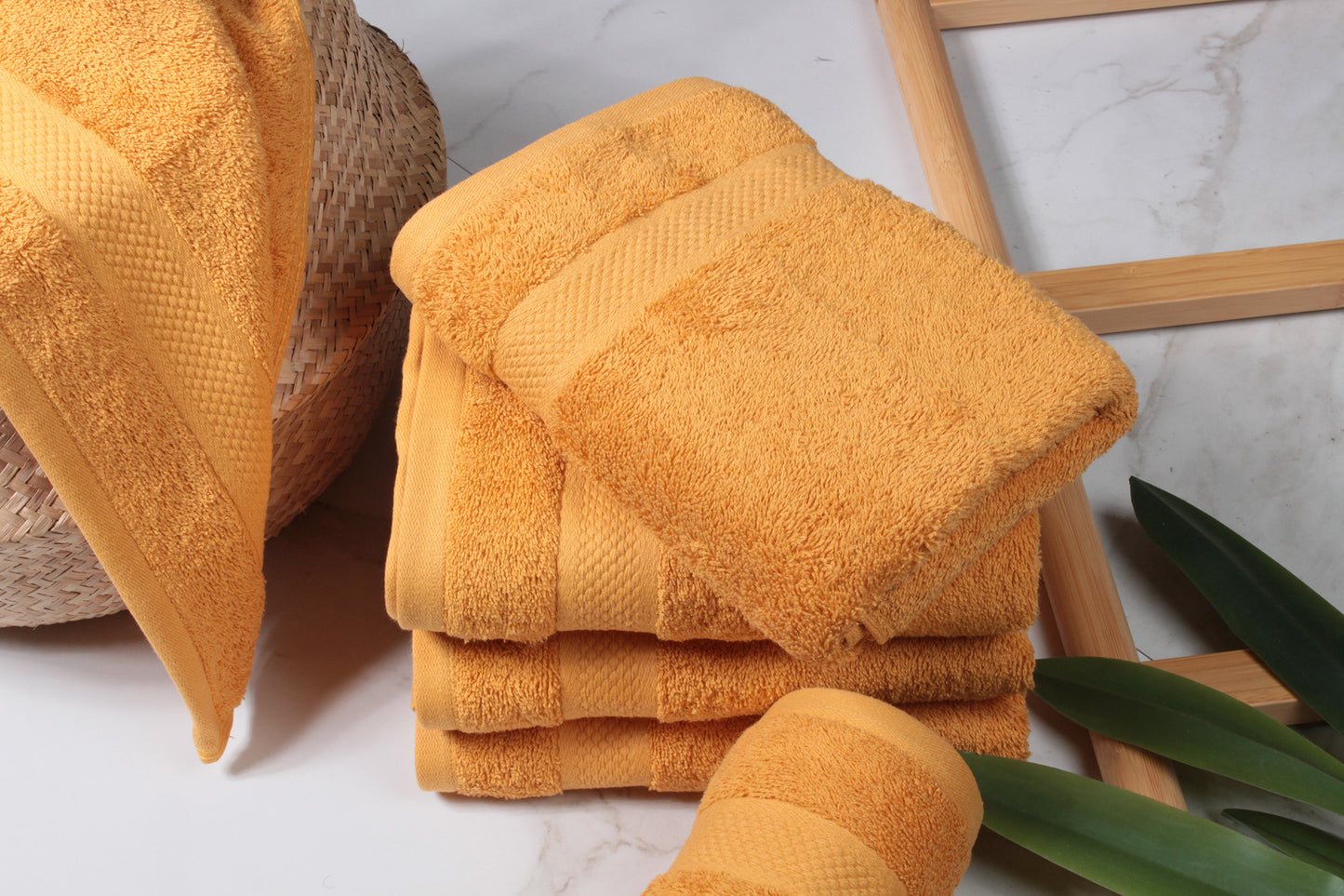 Doubledry Hotel Collectie Handdoek Set – 3 stuks – 50x100 cm – Okergeel