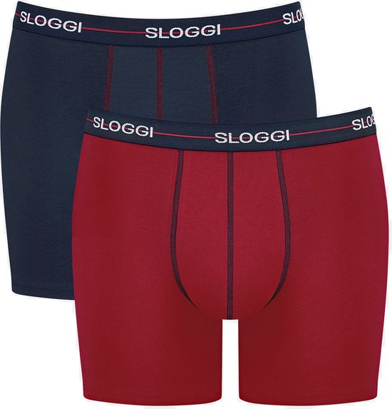 Sloggi Start Hipster heren slips 2-pack – rood & navy – maat XXL
