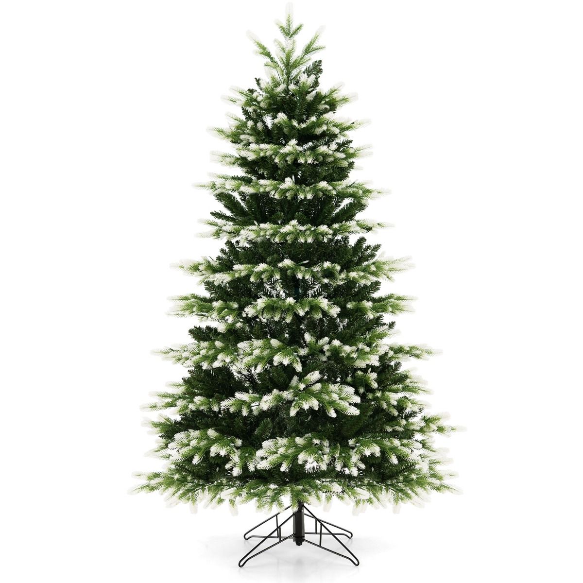 Coast Kunstkerstboom - 180 cm - 350 LED-verlichting - Sneeuweffect - Groen en wit