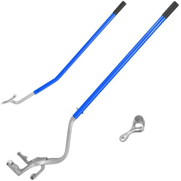 Coast 44 cm tot 62 cm Bandendemontagegereedschap met Stalen Kralenhouder Gereedschapsset voor Het Verwijderen van Vrachtwagenbanden Blauw