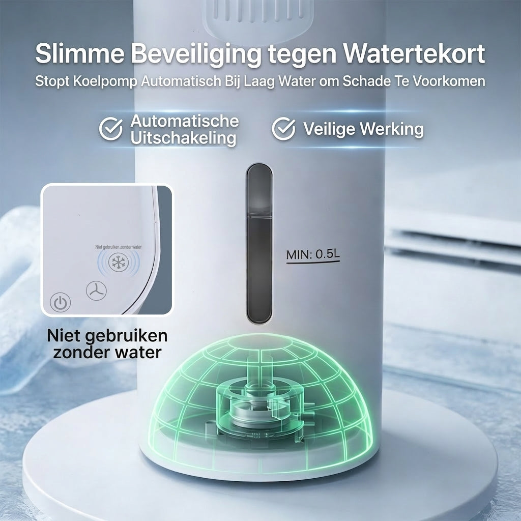 Totopia waterkoelende torenventilator - 70° oscillatie