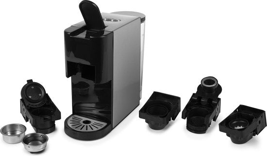 Princess 249451 Multi Capsule Koffiemachine - 5 in 1 - Geschikt voor Nespresso - Dolce Gusto Capsules - Zwart / Zilver