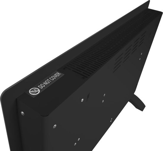 VONROC – Elektrische Kachel Convector – 2000W & Met Wifi Besturing – Voorzien Van Led-Display En Timer – Voor Ruimtes Tot 24 m² – Zwart Glas