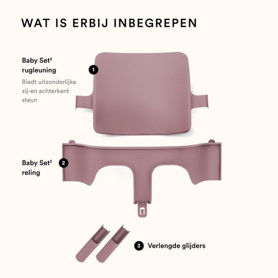 Stokke® Tripp Trapp® Baby Set V2 | Heather Mauve