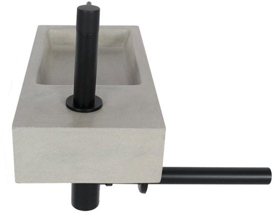 DIFFERNZ JUKON FONTEINSET 38.5X18.5X9CM BETON LICHTGRIJS