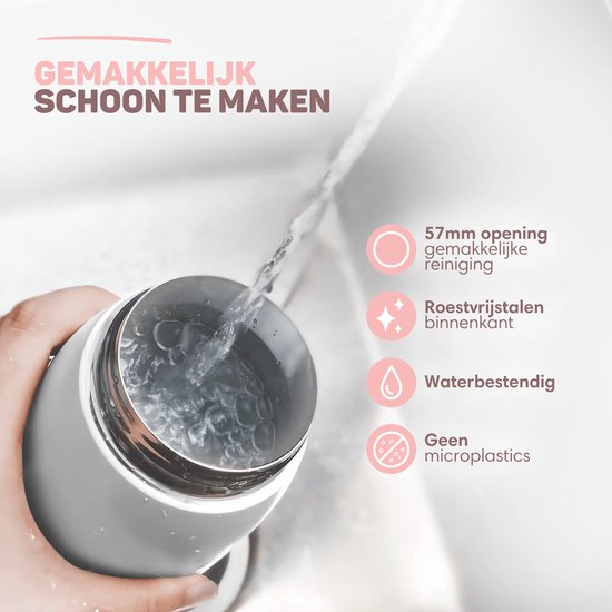 Vulpes Goods® BabyCare - Thermosfles Flessenwarmer - 500ML - Roestvrijstaal - 6400 mAh - 500ML - Oplaadbaar - Draadloos & Draagbaar - PRO V2