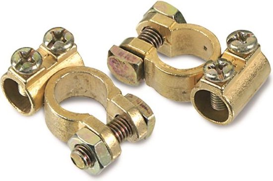 All Ride Accuklemmenset 2 Stuks - Akku Klemmen - 12.5MM Binnendiameter - Kabels tot 100MM² - Koper