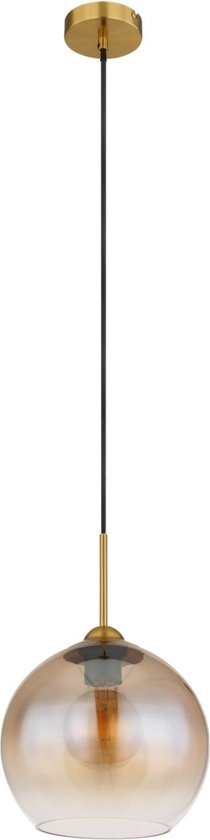 Globo - hanglamp - JAMESSA - amberkleurig - glas - Ø 25cm - E27 - 15788H