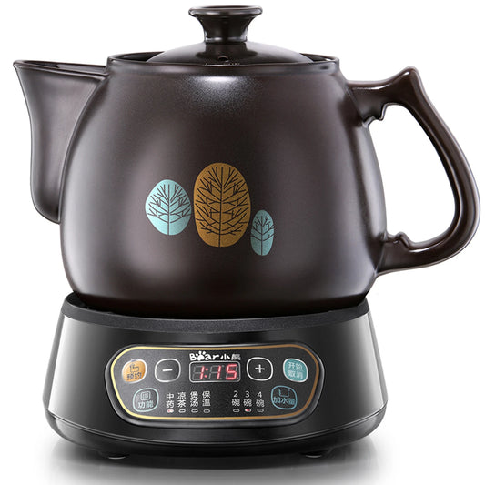 Bear Kruidenkoker JYH-B40Q1 - Keramisch - 3,5 L - 27 x 25,4 x 28,2 cm - Bruin