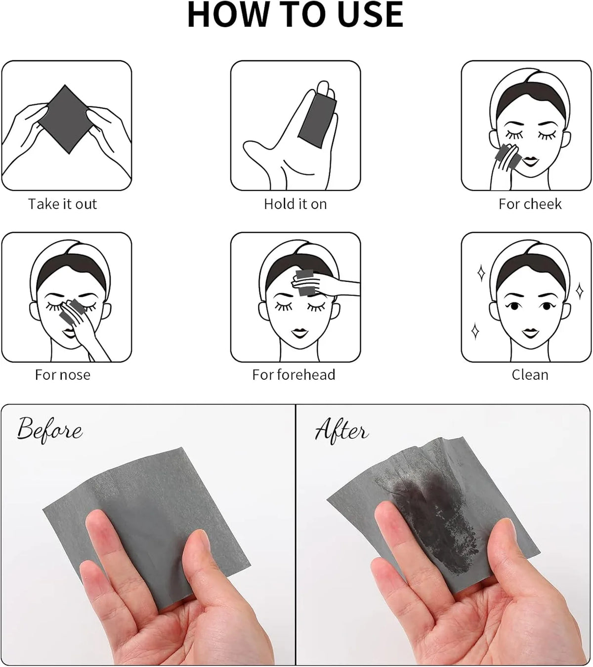 DUcare Oil Blotting Sheets voor Gezicht - 100 Stuks