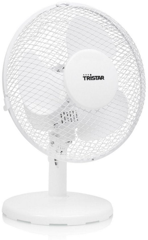 Tristar VE-5721 Tafelventilator - Ø23Cm - Wit - 2 Snelheidsstanden - Rotatie functie