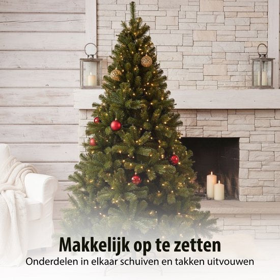 Triumph Tree Forrester Kerstboom - Kunstboom met Natuurgetrouw Ontwerp - Kerstversiering voor Binnen - Kunststof Boom met Volle PVC-Naalden - H185 x Ø109 cm - Groen
