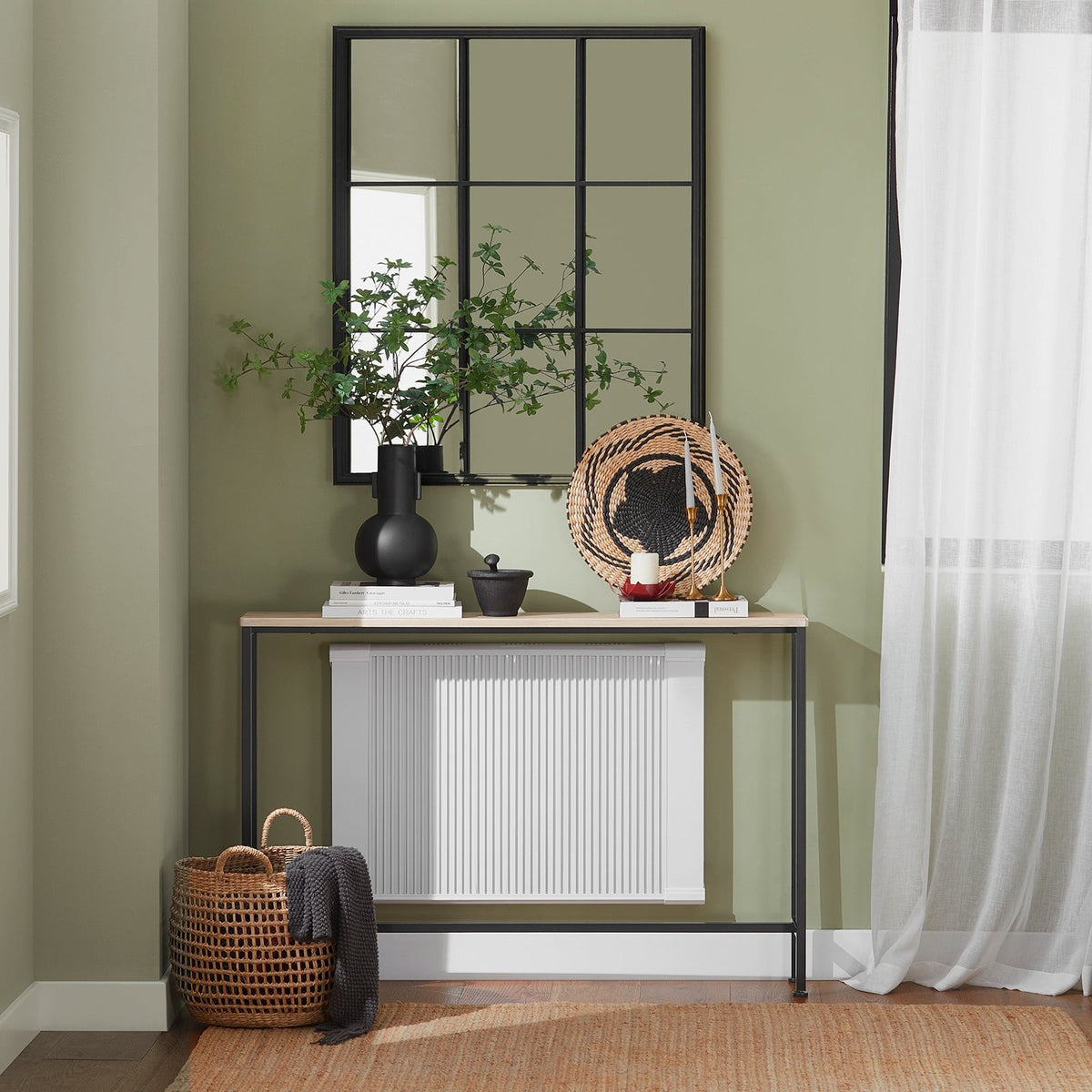 SoBuy Bijzettafel - Modern - Max. 50 kg - 120 x 20 x 80 cm