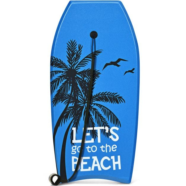 Bodyboard lichtgewicht voor kinderen en volwassenen 106 cm blauw