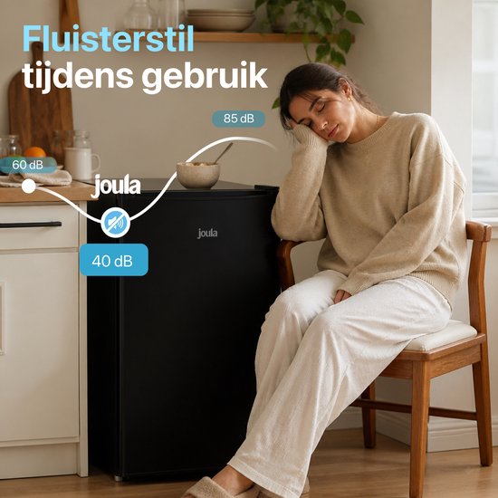 Joula Tafelmodel Vriezer - Vrijstaand Mini / Klein - 60 liter - 3 Vrieslades - Zwart