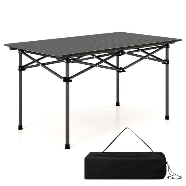Coast Campingtafel Aluminium met draagtas - 95 x 55 x 50 cm - Max. 60 kg - Zwart