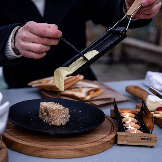 Boska Partyclette Oslo - Raclette set - Eikenhout - Anti-aanbaklaag
