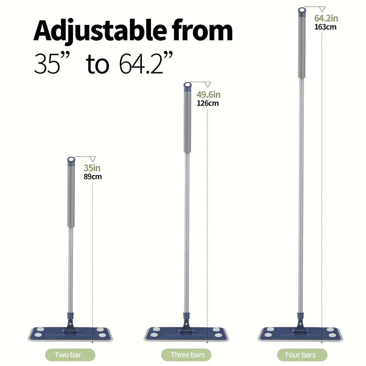 emmama microvezeldweil - 4-delig - steel 155 cm - 2 wasbare pads