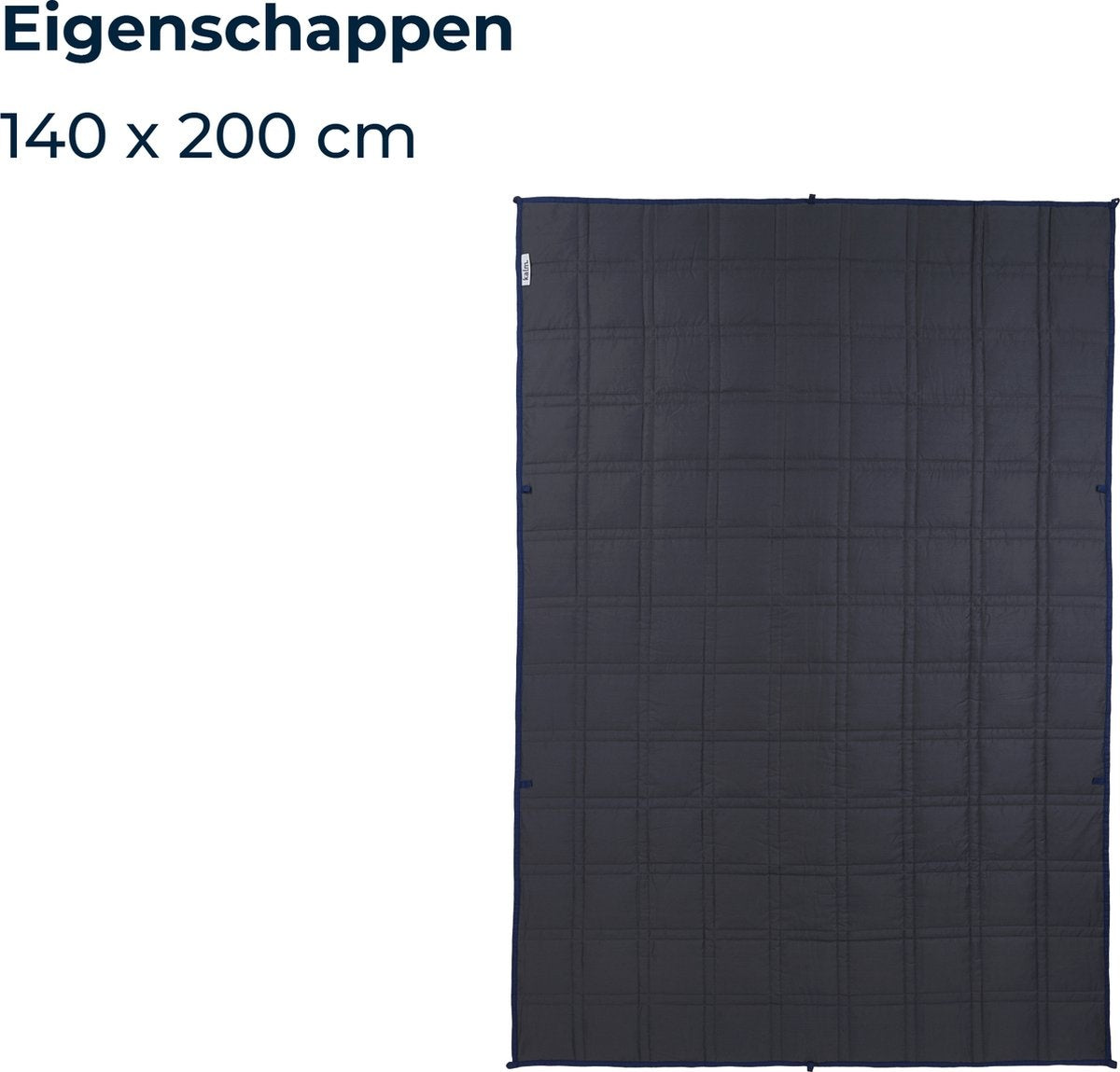 Kalm Verzwaringsdeken 6 KG - Weighted blanket - Verzwaarde Deken - Anti Stress
