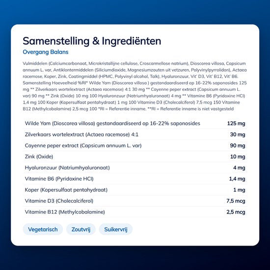 Lucovitaal Overgang Balans 120 tabletten