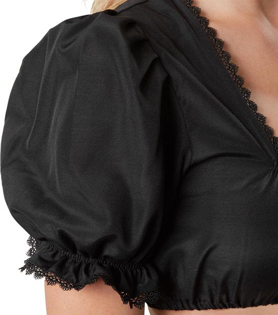 Dressforfun Dirndlblouse Evi M - verkleedkleding kostuum halloween verkleden feestkleding carnavalskleding carnaval feestkledij partykleding - 303051