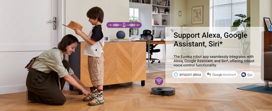 Eureka E20 plus Black - Robotstofzuiger met dwijlfunctionaliteit