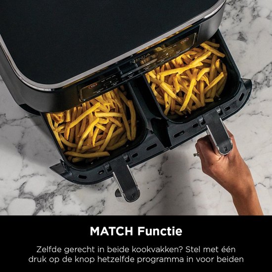 Ninja Dubbele Airfryer XXL - 7.6 Liter - 2020 Model - Dual Zone Technologie - AF300EU