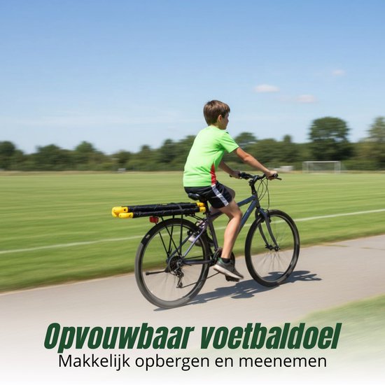 Umbro Voetbaldoel - Voetbalgoal 90 x 59 x 61 cm - Voetbal Goal Opvouwbaar - Makkelijk op te Bergen - Voetbal Training Doel voor Kinderen en Volwassenen - Kunststof - Zwart/ Geel