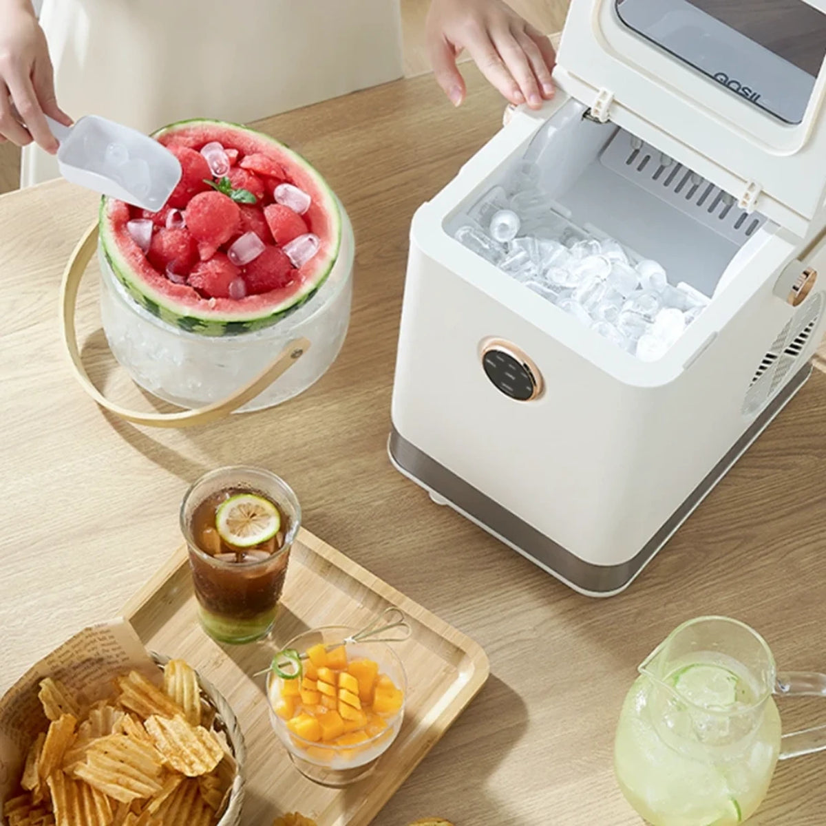 KASJ Q1 ijsblokjesmachine 15 kg per dag - 1,5 liter