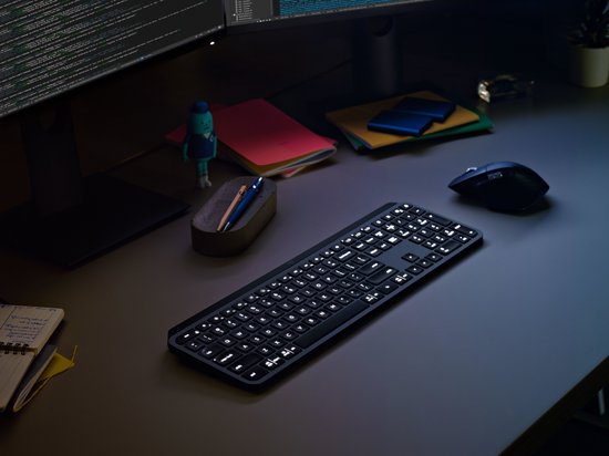 Logitech MX Keys for Business - Toetsenbord - Draadloos - QWERTY ISO - Grijs