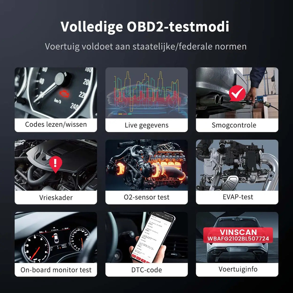 MUCAR BT200 Pro OBD2 Scanner with Bluetooth, Full-System Diagnostics Lifetime Free, 15 Reset Services (1-Year Free), Full OBD2 Functions, Compatible with 128+ Car Brands, for iOS & Android