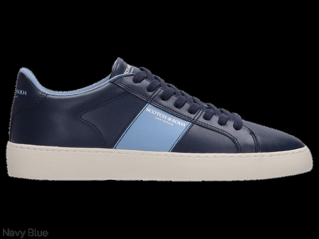 Scotch & Soda Ton Stripe Sneakers - Navyblauw - Heren - Maat 44