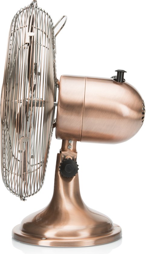 Tristar VE-5970 - Retro tafel ventilator - Ø30 cm - Koperen afwerking - 3 snelheidsstanden