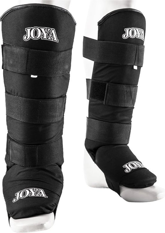 Joya Fightgear - "Velcro" scheenbeschermers - Zwart - XS