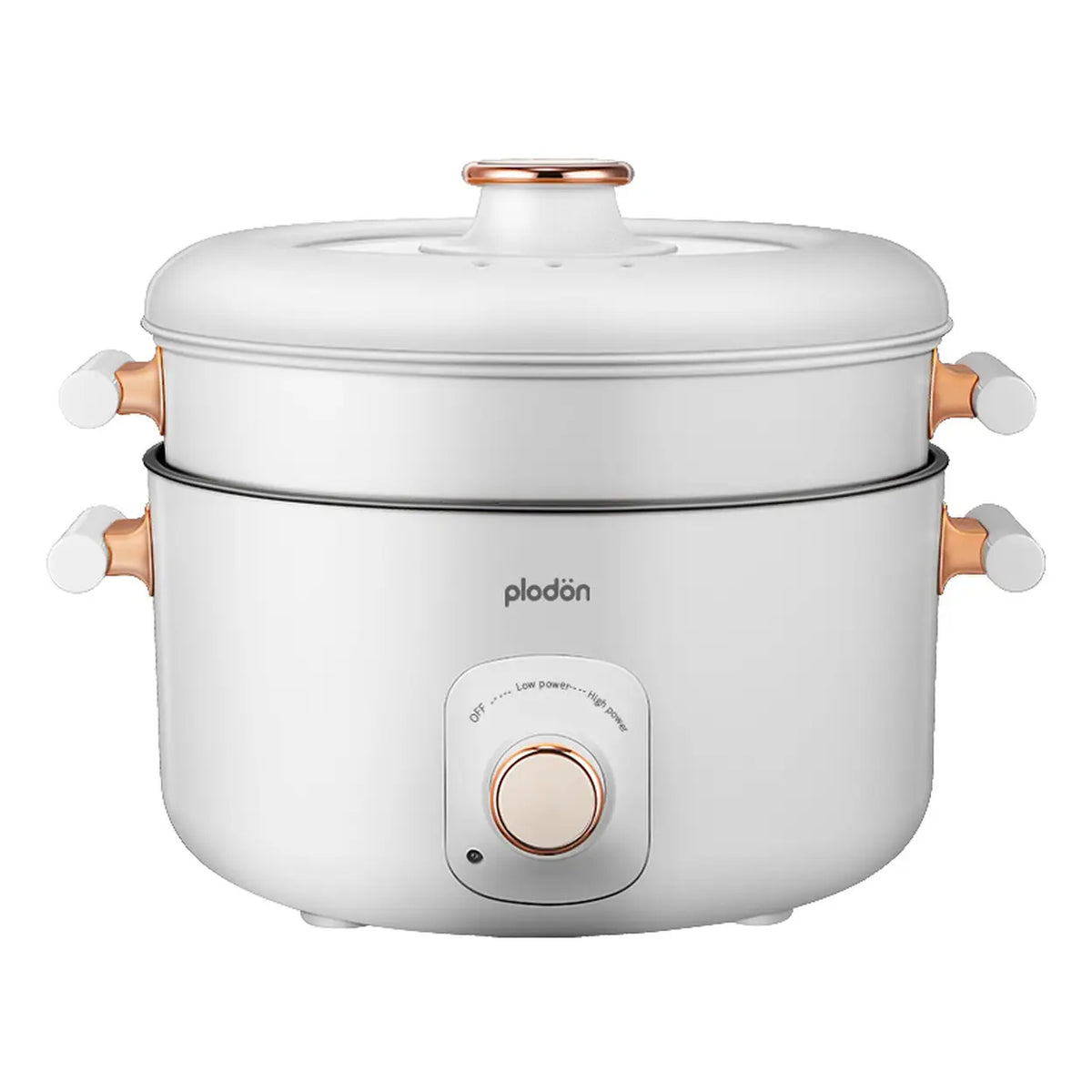 Plodon Elektrische Hotpot 5L met Stoominzet – 1200W – 2 Warmtestanden – Anti-aanbaklaag