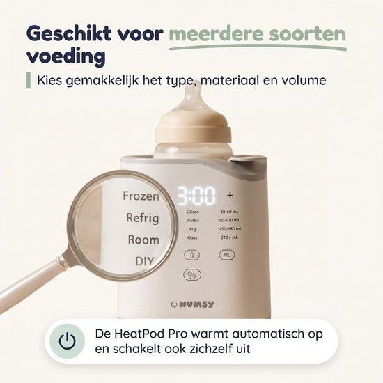 Numsy HeatPod Pro Flessenwarmer - Melkverwarmer