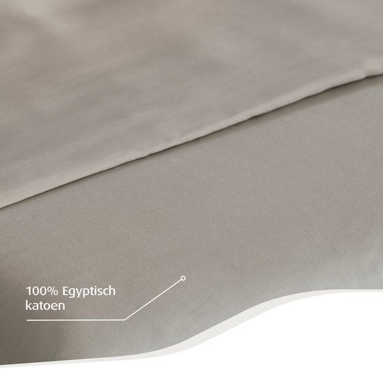 Home by Tempur - Topper Hoeslaken - Nature - 90 x 200 x 9 cm - Egyptisch katoen - Strijkvrij