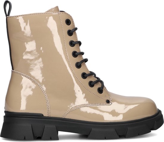 Bullboxer Aaf504f6s Veterboots - Laarzen Met Veters - Meisjes - Taupe - Maat 36