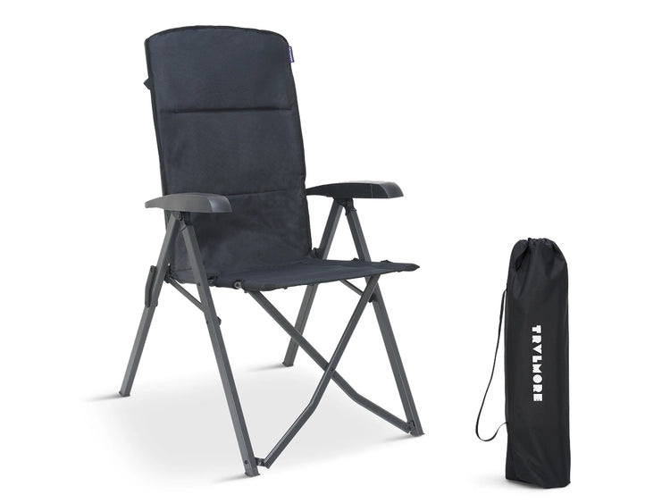 TRVLMORE Campingstoel - Luxe Soft -  Verstelbaar - Grijs